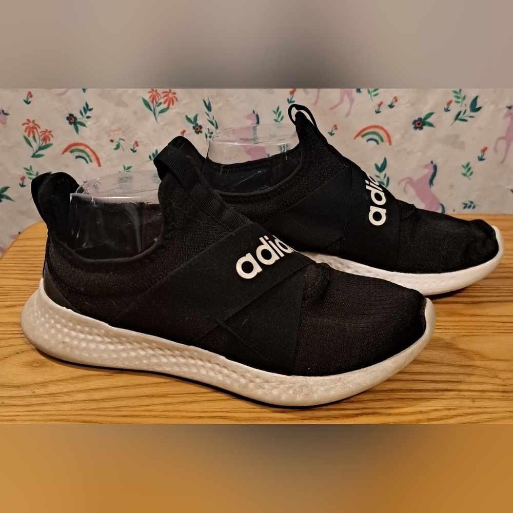EUC Adidas PureMotion Adapt Slide On Running Casual Gym Sneaker Shoe SZ 6.5 - Picture 3 of 9
